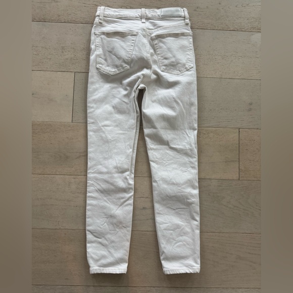 RE/DONE 90s High Rise Ankle Crop Jeans vintage white 27 - Picture 5 of 10